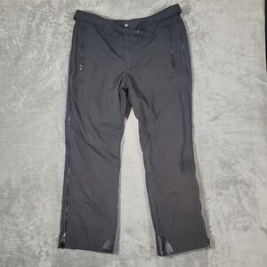 Vintage Alpine Designs Windpants Men Large Black Full Zip Outdoor Hiking Pants